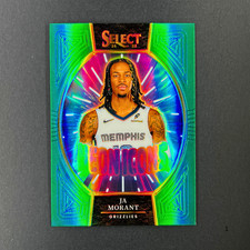 2024-25 Select Basketball - Ja Morant - Green Prizm Neon Icons - #9 - Grizzlies