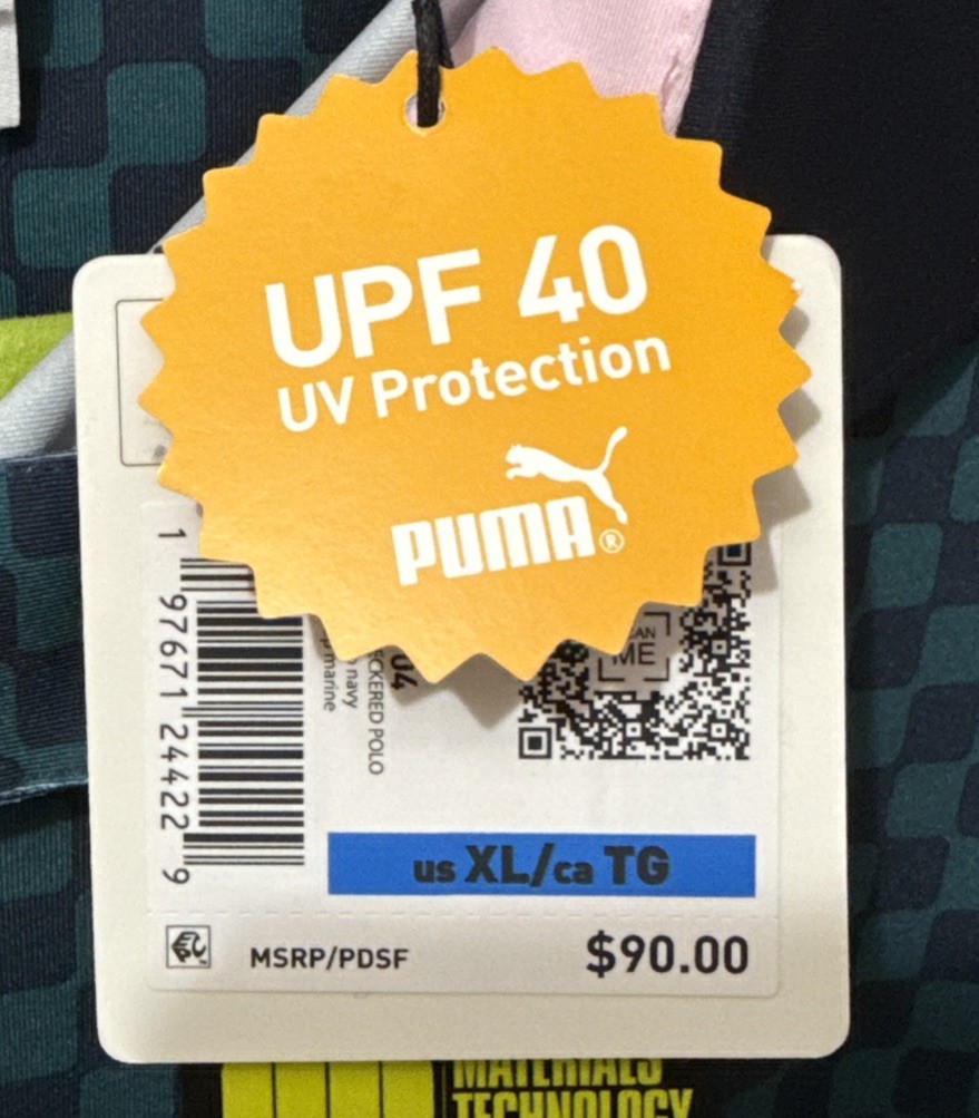 Puma X AP Mattr Checkered Cold Green/Deep Navy Shirt Men Size Extra Large  thumbnail 4