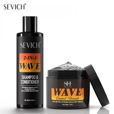 2025 360 Waves Layered Natural Wave Control Pomade for Black Men Strong Hold