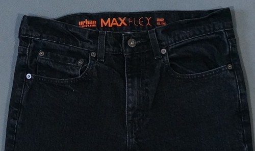 VH11440 **URBAN PIPELINE** MAX FLEX SLIM JEANS 30X32 (msr 31"x32") NEGRO - Imagen 2 de 6