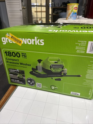 #ad GreenWorks 1800 PSI Compact Cold Water Pressure Washer 1.2 GPM NEW SEALED $92.63