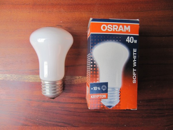Neu Osram Superlux Krypton Super E Sil 40W E27 Soft White Opal Pilzform Dimmbar-image