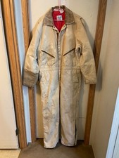 VINTAGE Walls Zero Zone quilted coveralls ABSOLUTELY TRASHED Stained Worn Faided