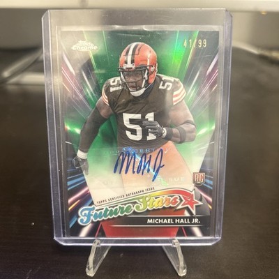 2024 Topps Chrome MICHAEL HALL JR RC Green Future Stars Auto #'d /99 FSA-MHJ