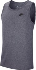 Nike NSW Futura Embossed Club Tank Top Dark Grey Heather/Black, Size M