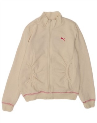Puma Mädchen Grafik Trainingsanzug Oberteil Jacke 11-12 Jahre weiß DS09