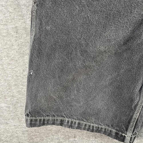 Vintage JNCO Jeans Shorts Herren 30 schwarz Baggy weites Bein Zimmermann Krone Logo 90er Y2k - Bild 10 von 18
