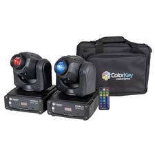 ColorKey CKU-6102 Mobile Spot 50 Moving Head 2-Pack Bundle with Bag