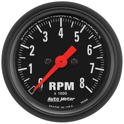 Autometer 2-1/16'' IN-Dash Tachometer, 0-8,000 RPM, Z-SERIES