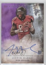 2015 Topps Inception Rookie Auto Purple 34/150 Justin Hardy #RA-29 Auto 0f8