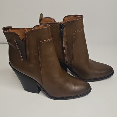 Franco Sarto Women's Brown Ankle Booties Size 9M