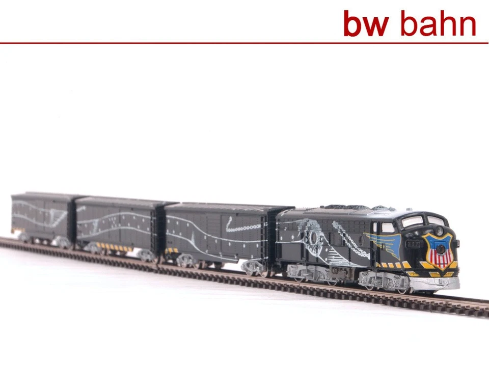 Starlight Express Set Greaseball mit Diesellok F7 - neuwertig