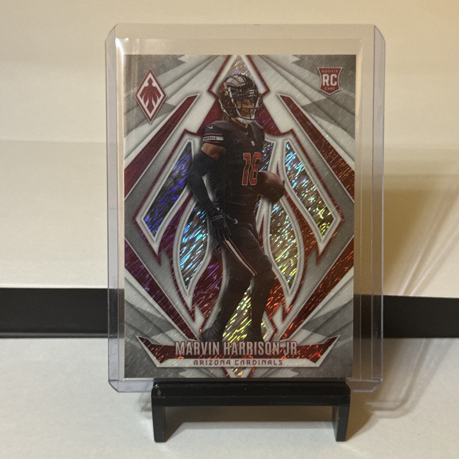 2024 phoenix football marvin harrison jr #226 white shimmer ssp rc