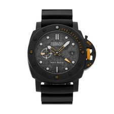 Panerai Submersible Gmt Navy Seals Carbotech Auto Mens 44mm Watch Pam 1324