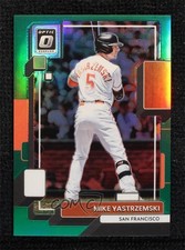 2022 Panini Donruss Optic Green Prizm 3/5 Mike Yastrzemski #115 1u6