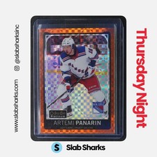 2021 O-PEE-CHEE #P-AP ARTEMI PANARIN OPC PLATINUM PREVIEW ORANGE CHECKERS /15