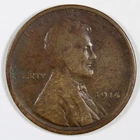 1914-S Lincoln Wheat Cent Semi-Key Date Rare Fine Details Free Shipping