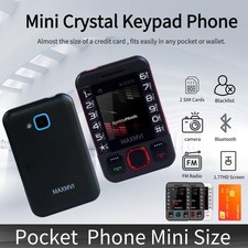 Nuovo 2G GSM cellulare tascabile mini telefono Bluetooth pulsante palmo radio FM torcia