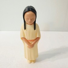 Vtg 50's St Labre Indian School Native American Girl Women Doll Figure Toy
