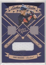 2019 Panini Leather & Lumber and Triple Relics Blue Jake Bauers #LLT-JB 0a4r