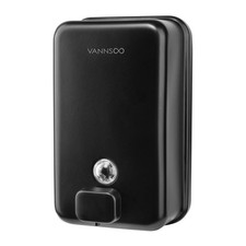 Wall Mounted Hand Soap Dispenser Bathroom, 1200ml 40oz Commercial Stainless S...