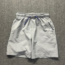 Tommy Bahama Active Boys Gray Elastic Waist Drawstring Shorts Size M 7/8