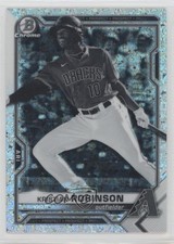 2021 Bowman Chrome Black & White Mini-Diamond Refractor Kristian Robinson 10j2