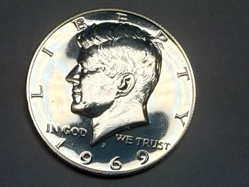 New Listing1969-S 40% silver gem PROOF Kennedy half dollar. Exact coin shown. #17