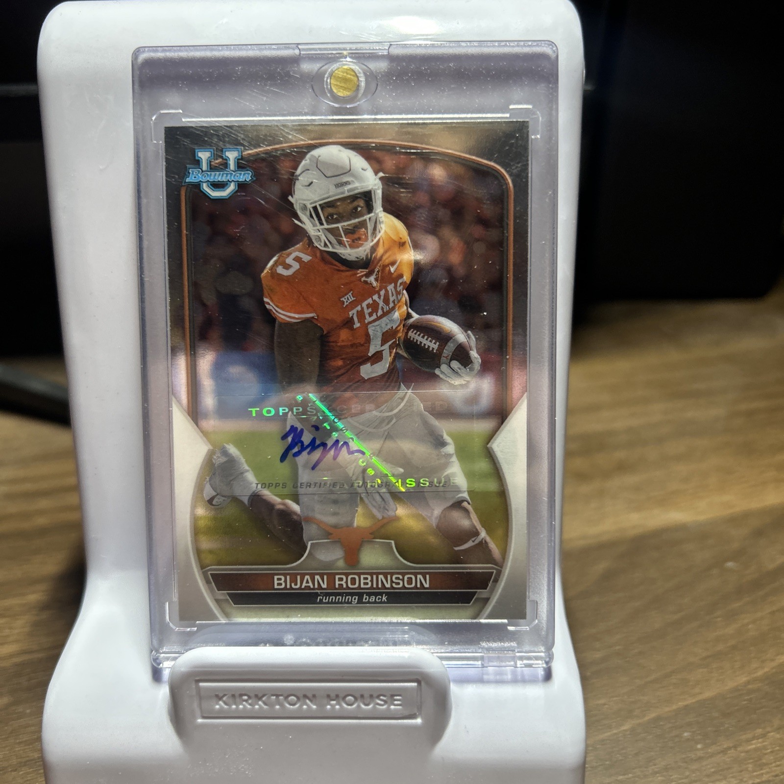 2022 BIJAN ROBINSON Bowman University U Chrome EARLY FULL AUTO Texas Longhorns