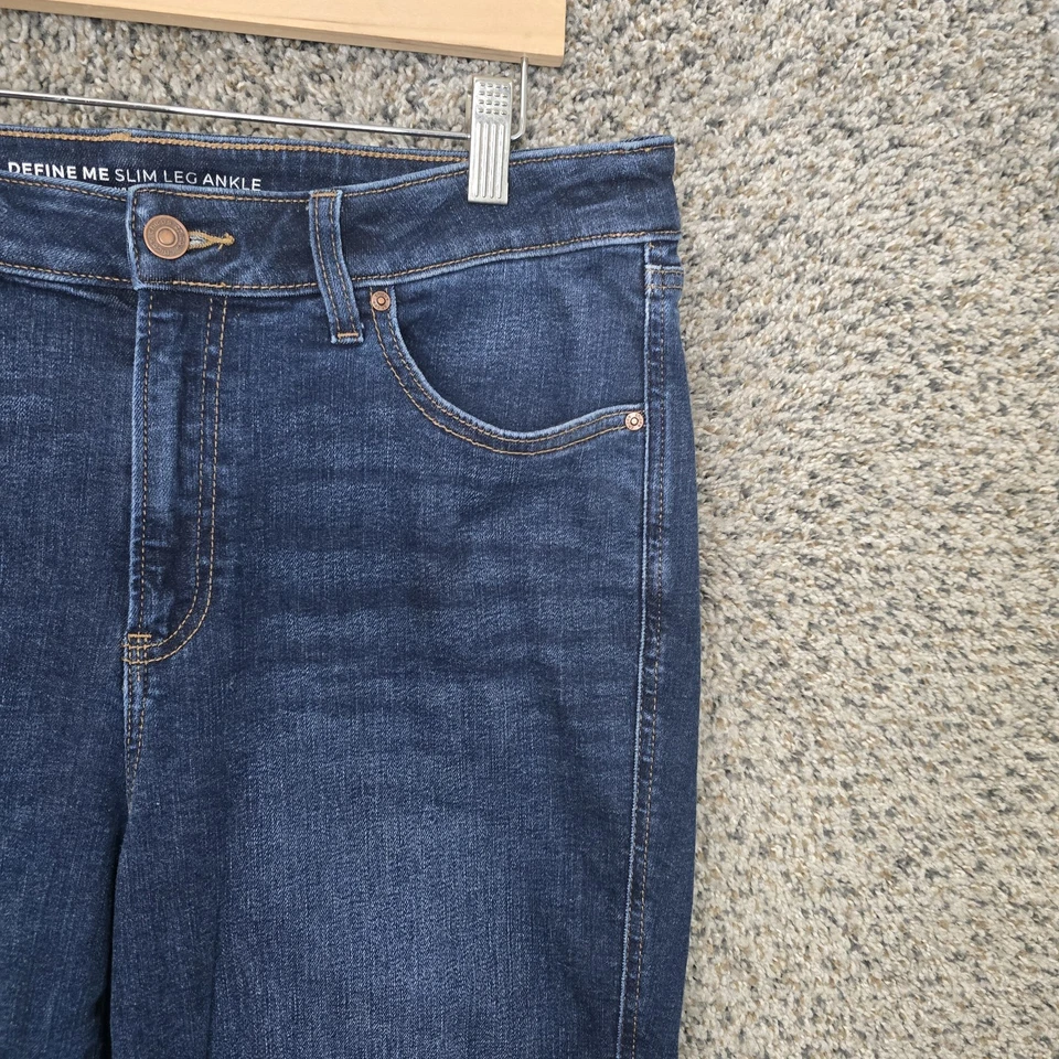 Jeans Chicos para mujer 2,5 EE. UU. 14 azul Define Me pierna ajustada tobillo elástico denim Foto 2 de 4