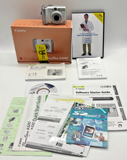 Canon PowerShot A520 Digital Camera | 4.0MP | Silver | w/ Box, Inserts & Manual