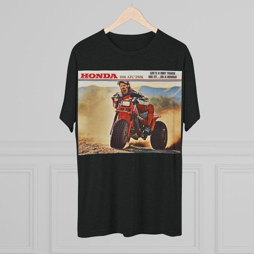 Joe Dirt Honda 1981 ATC 250R Life’s A Dirt Track Dig IT! On A Honda T-Shirt - 第 5/17 張圖片