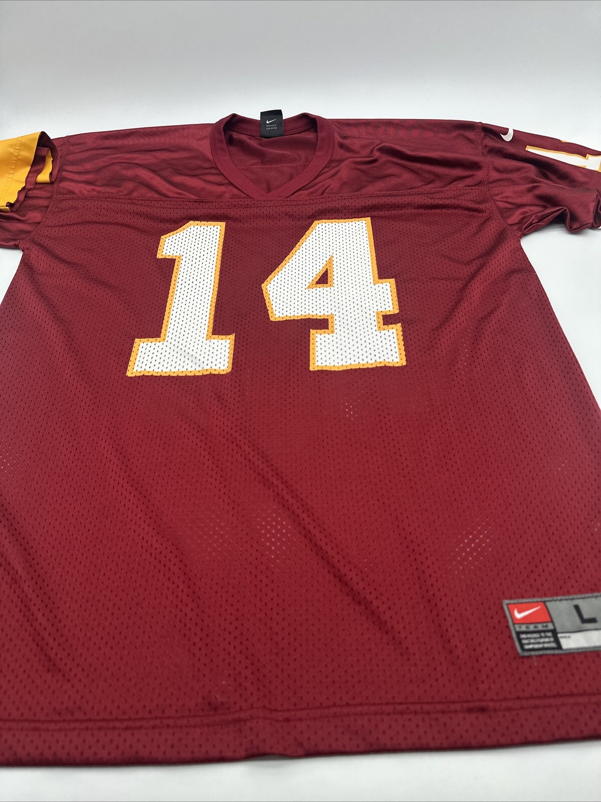 Vintage Washington Commanders Nike Jersey Men Large Johnson #14 #22393