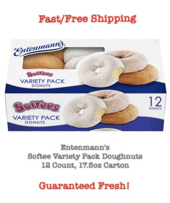 Entenmann's Softee Variety Pack Doughnuts, 12 Count, 17.5oz Carton
