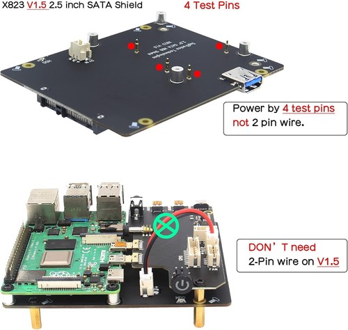 SATA HDD/SSD, NAS Storage, Safe Shutdown, Auto Power On, Raspberry Pi 4 - Bild 8 von 10
