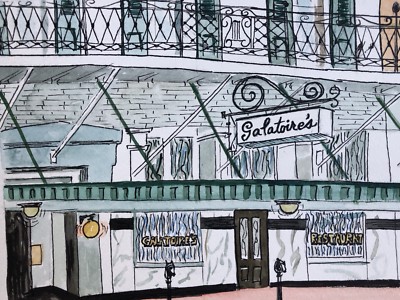 GALATOIRES Print French Quarter New Orleans Restaurant Louisiana K C Jones Art