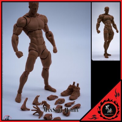NEW AUTHENTIC WIND TOYS 1/12 Super Action Male Body Black Figure