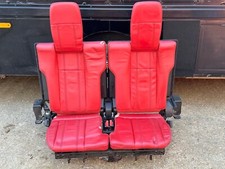 Red leather seats for project / Camper / Transporter / Conversion Pimento Red