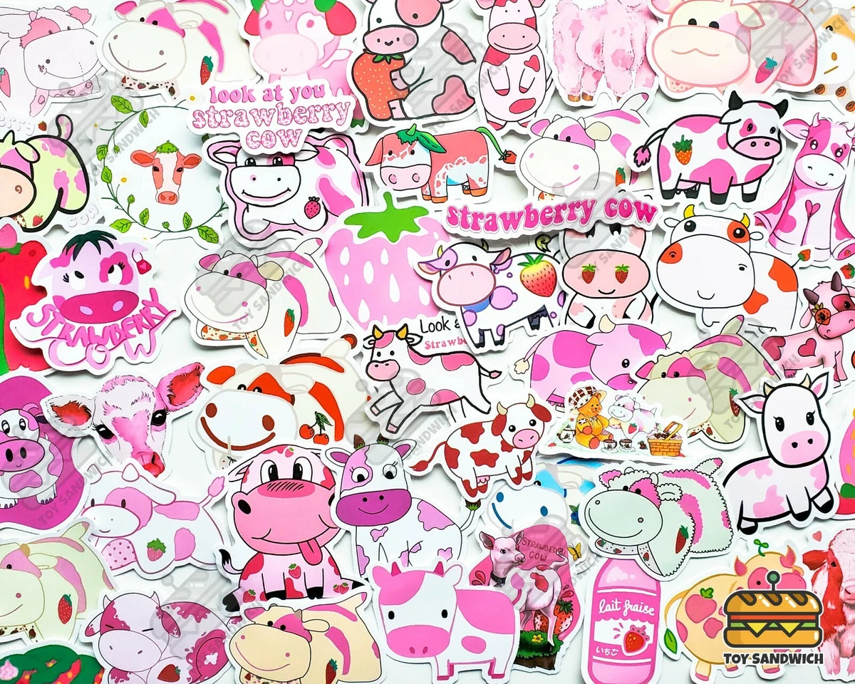 Strawberry Cow' Sticker