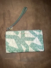 Michael Kors Signature Jet Set Patterned Double Zip Wristlet