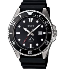 CASIO MDV106-1AV Mens DURO 200M Black Resin Strap w Date Analog Sport Watch $85