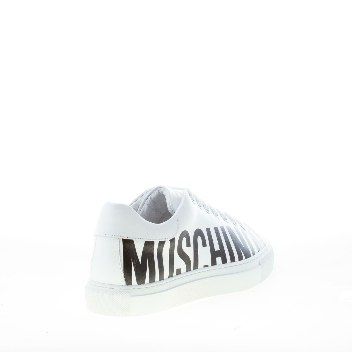 Moschino スニーカー MOSCHINO men shoes Serena25 white leather iconic sneaker