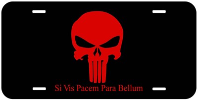 Si Vis Pacem Para Bellum Flat Novelty Car License Plate