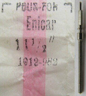 Enicar 982 1012 ... watch parts: winding stem #401 tap 10