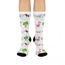 Summer Emoji Cushioned Crew Socks