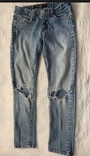 VTG Jordache Skinny Ripped Rugged Style Jeans Girls Size 7