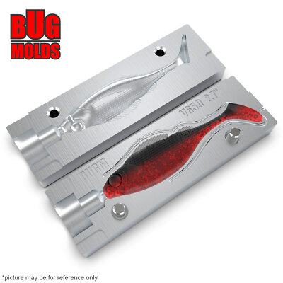 Bait DIY Fishing Mold Soft Plastic Baits Lure Plastisol Bass RealPerch