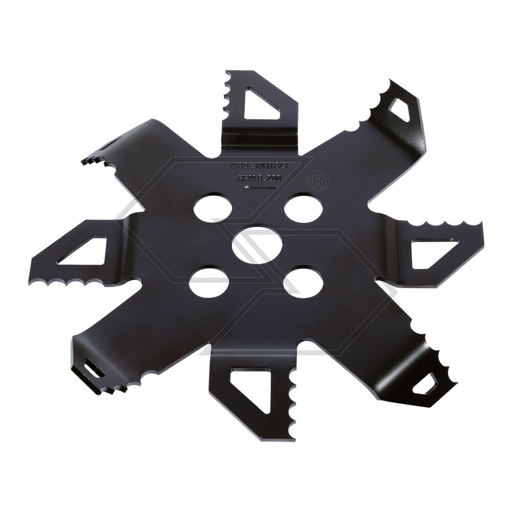 Disco Lama Tsunami Per Decespugliatori | Made In Italy | Taglio Rovi E Sterpaglie | Acciaio Al Cromo 3 Mm - Foto 4