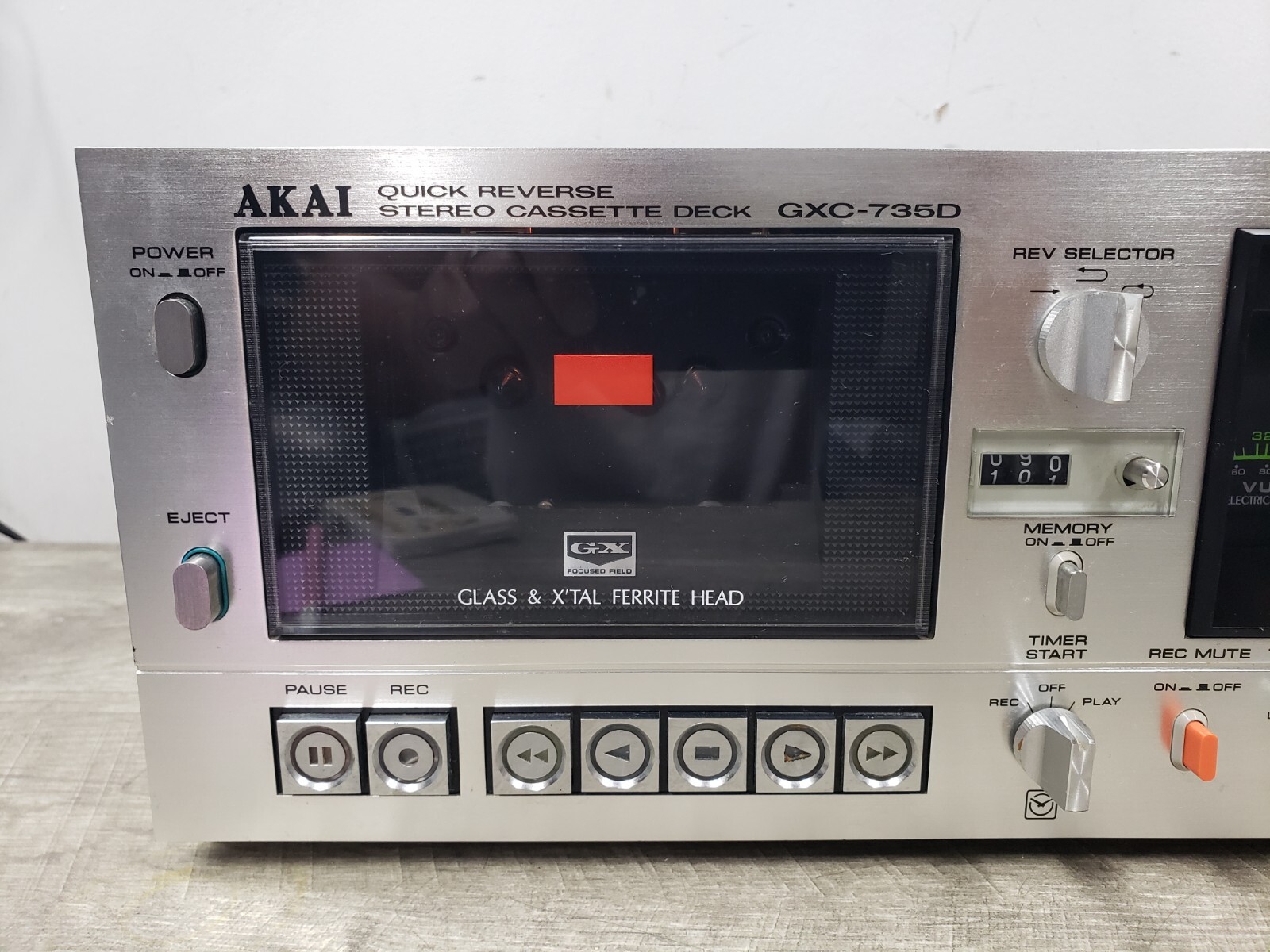 *SEE VIDEO* =Powers Up= Akai GXC735D 3Head Cassette/Tape Player Deck
