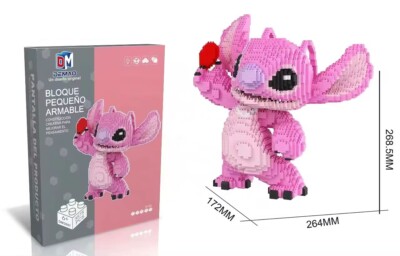 Puzzle 3D Micro Connessione Blocchi Costruzione Topolino E Amici - XINZ Edizione Limitata